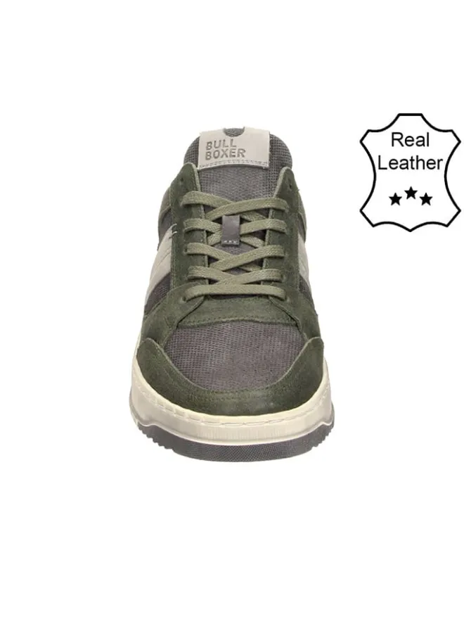 Bullboxer Sneakers^Leder-Sneakers in Grau