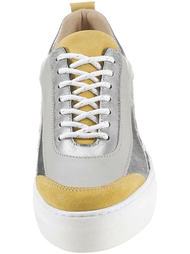 Heine Sneakers^Leder-Sneakers in Grau/ Bunt