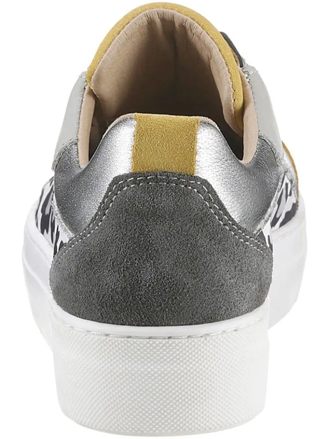 Heine Sneakers^Leder-Sneakers in Grau/ Bunt