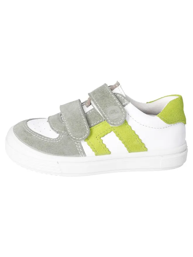Ricosta Sneakers·Sneakers Low^Leder-Sneakers in Grau/ Gelb