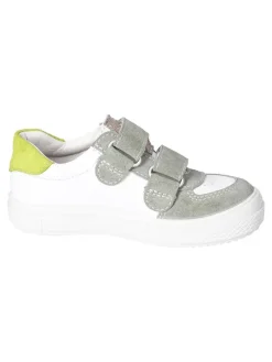 Ricosta Sneakers·Sneakers Low^Leder-Sneakers in Grau/ Gelb