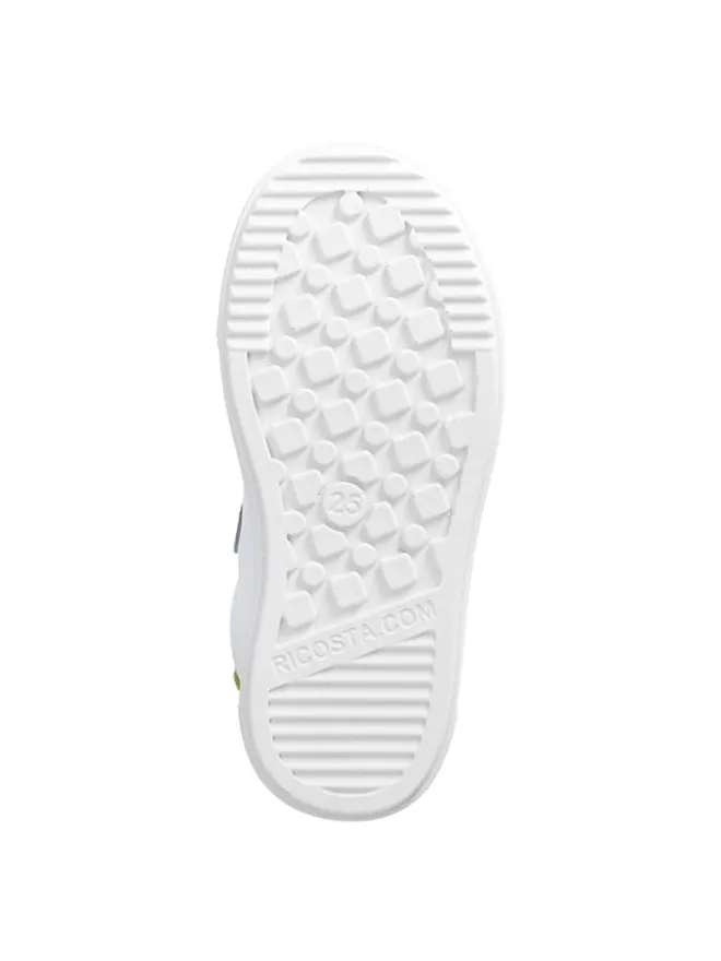 Ricosta Sneakers·Sneakers Low^Leder-Sneakers in Grau/ Gelb