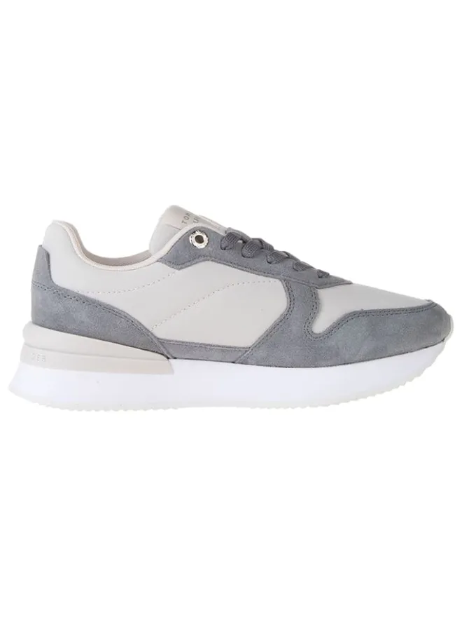 Tommy Hilfiger Shoes Sneakers^Leder-Sneakers in Grau/ Rosa