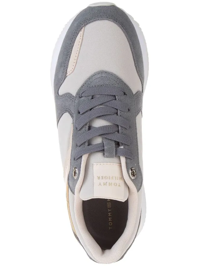 Tommy Hilfiger Shoes Sneakers^Leder-Sneakers in Grau/ Rosa