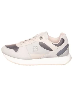 Leder-Sneakers in Grau/ Rosa>Tommy Hilfiger Shoes New