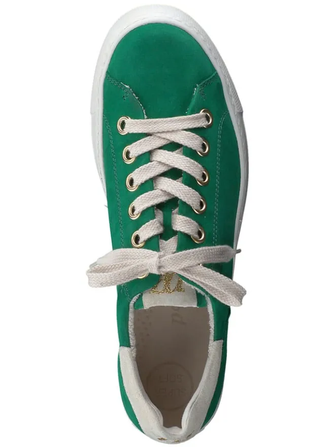 Leder-Sneakers in Grün>Paul Green Hot