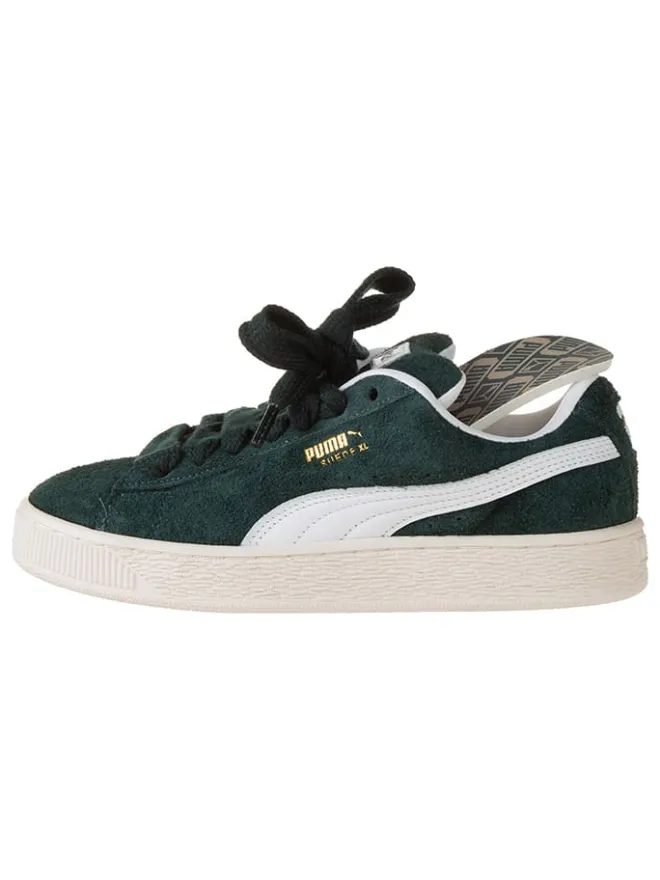 Leder-Sneakers in Grün/ Weiß>Puma Clearance
