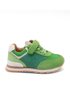 bisgaard Sneakers·Sneakers Low^Leder-Sneakers in Grün/ Weiß