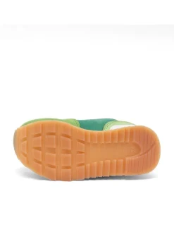 bisgaard Sneakers·Sneakers Low^Leder-Sneakers in Grün/ Weiß