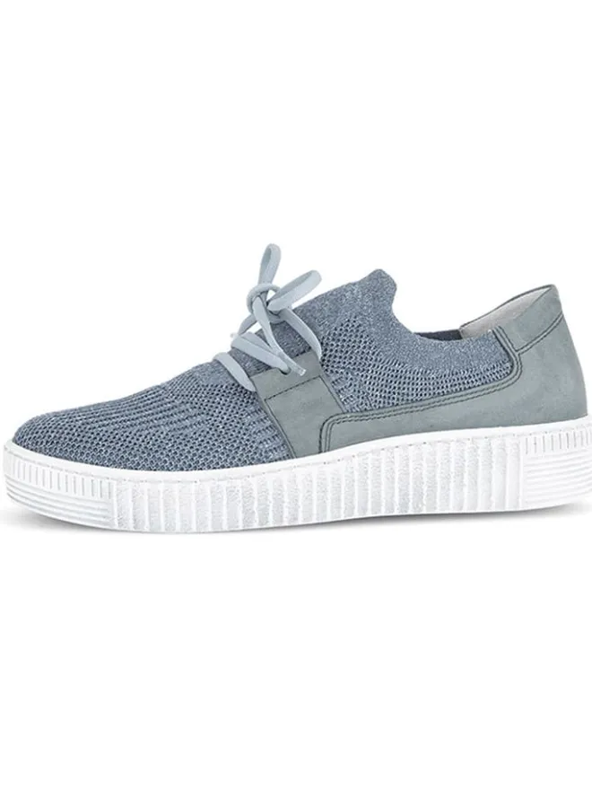 Gabor Sneakers^Leder-Sneakers in Hellblau