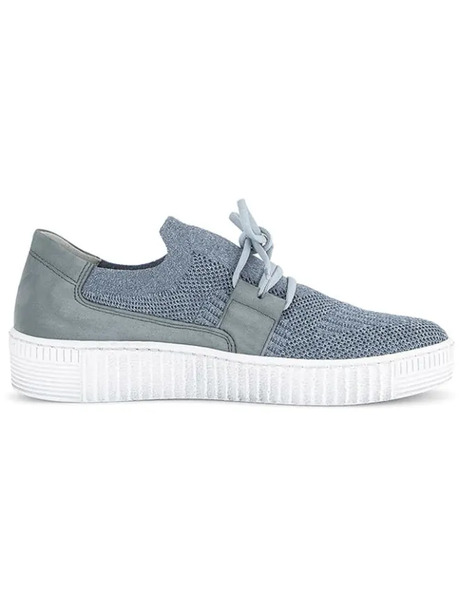Gabor Sneakers^Leder-Sneakers in Hellblau