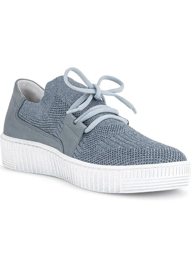 Gabor Sneakers^Leder-Sneakers in Hellblau