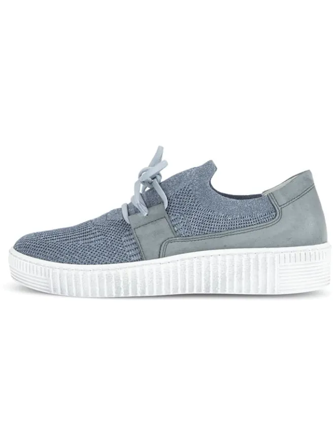 Gabor Sneakers^Leder-Sneakers in Hellblau