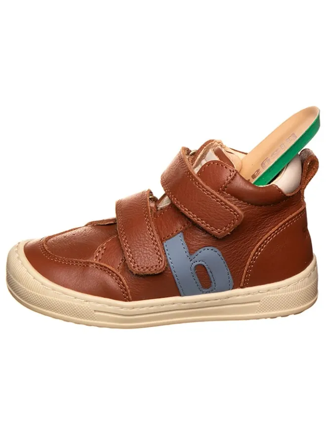 Leder-Sneakers in Hellbraun>bisgaard New