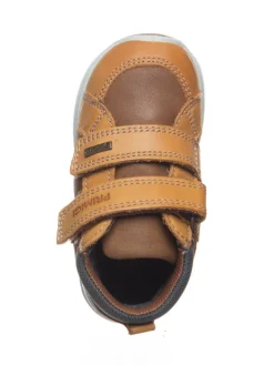 Leder-Sneakers in Hellbraun><noscript><img width=