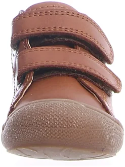 Leder-Sneakers in Hellbraun><noscript><img width=