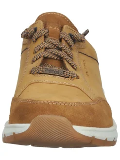 Fretz Men Schnürschuhe^Leder-Sneakers in Hellbraun