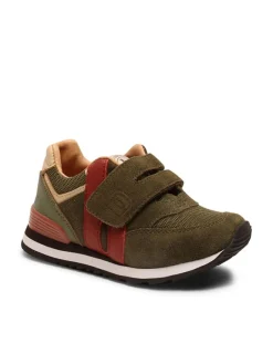 Leder-Sneakers in Khaki>bisgaard New