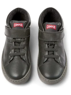 Leder-Sneakers in Khaki><noscript><img width=