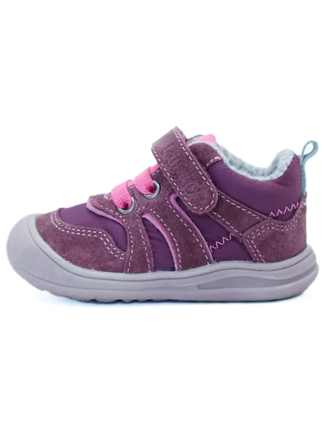 Leder-Sneakers in Lila>lamino Outlet