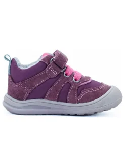 Leder-Sneakers in Lila><noscript><img width=