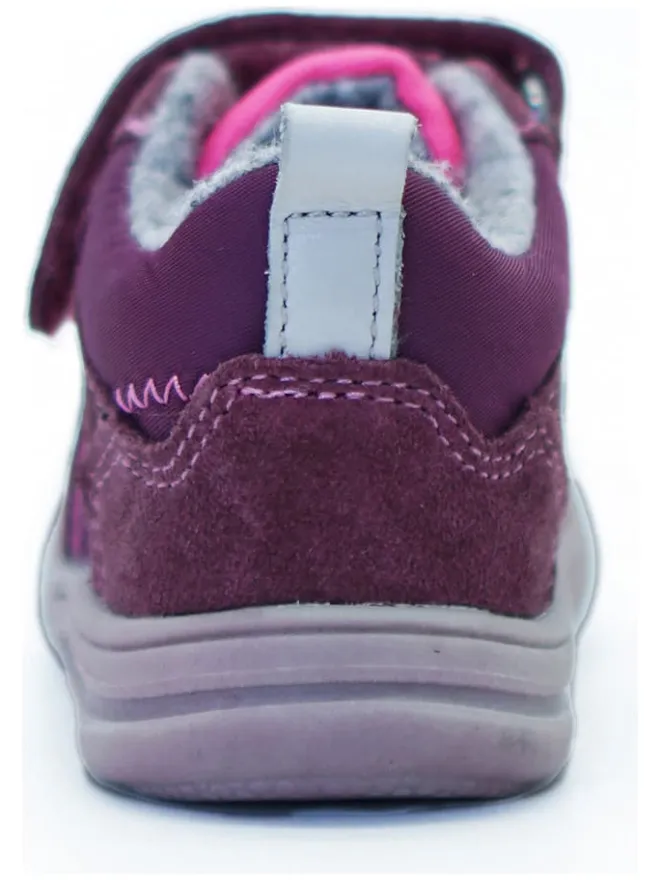 Leder-Sneakers in Lila>lamino Outlet