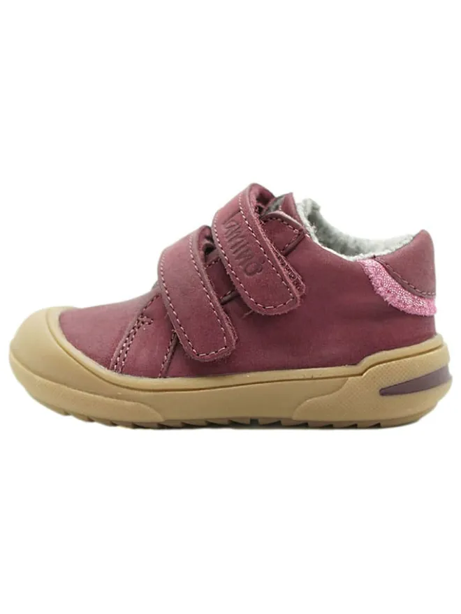 Leder-Sneakers in Lila>lamino
