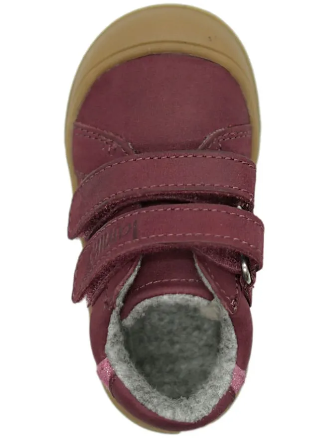 Leder-Sneakers in Lila>lamino