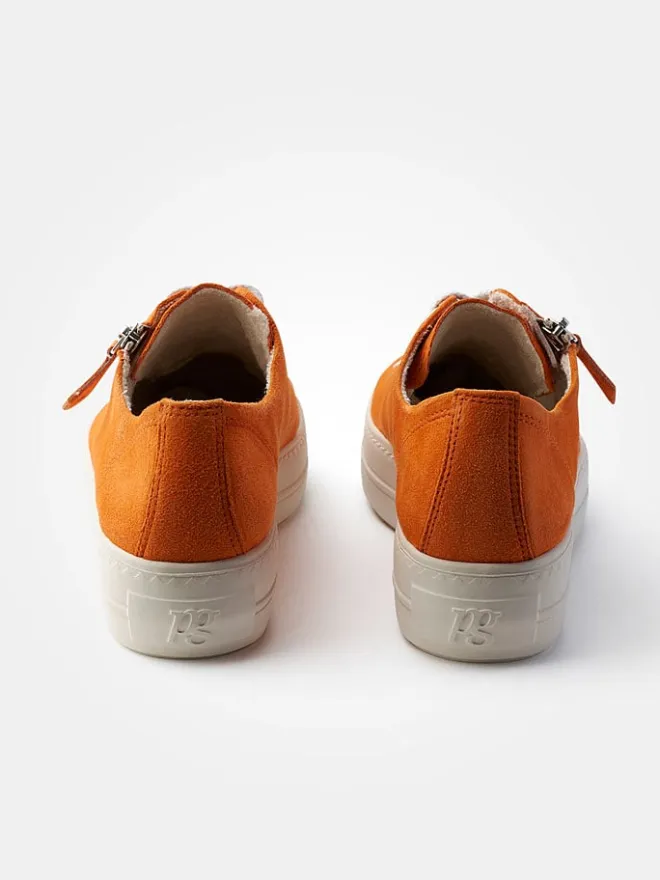 Paul Green Sneakers^Leder-Sneakers in Orange