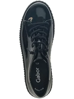 Leder-Sneakers in Schwarz><noscript><img width=