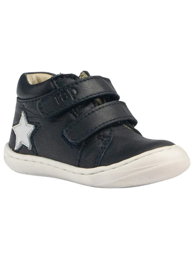 Leder-Sneakers in Schwarz>Rap New
