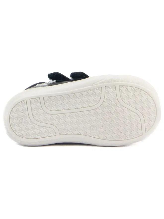 Leder-Sneakers in Schwarz>Rap New