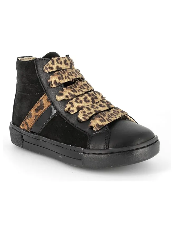 Leder-Sneakers in Schwarz>Primigi Discount