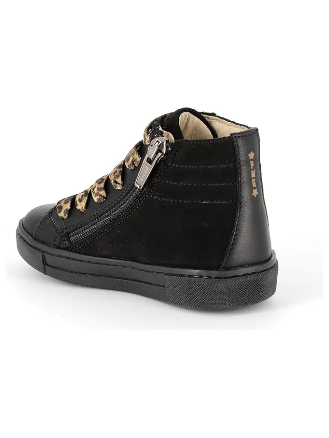 Leder-Sneakers in Schwarz>Primigi Discount