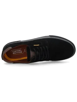 Leder-Sneakers in Schwarz><noscript><img width=