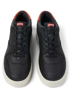 Leder-Sneakers in Schwarz><noscript><img width=
