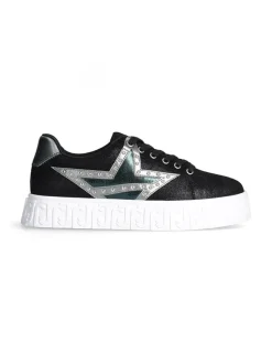 Leder-Sneakers in Schwarz>Liu Jo