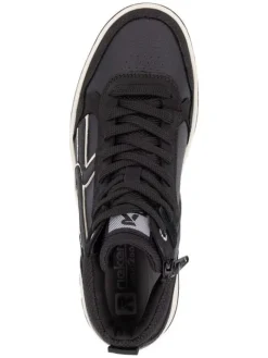 Leder-Sneakers in Schwarz><noscript><img width=