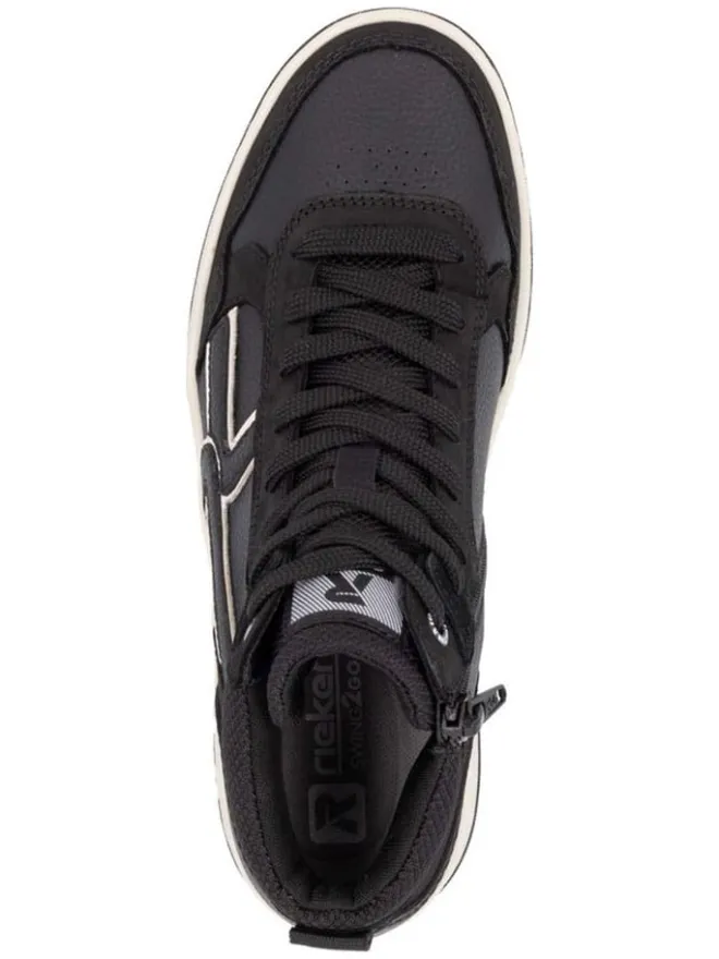 Leder-Sneakers in Schwarz>rieker Sale