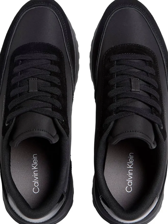 Leder-Sneakers in Schwarz>Calvin Klein Online