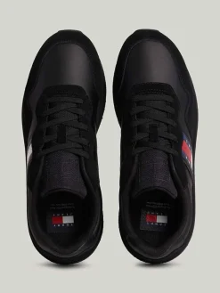 Leder-Sneakers in Schwarz><noscript><img width=