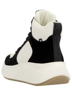 Leder-Sneakers in Schwarz/ Weiß>rieker Clearance