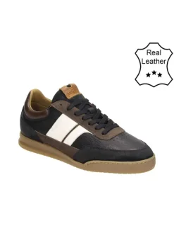 Leder-Sneakers in Schwarz/ Braun/ Weiß>Bullboxer Sale