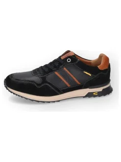 Leder-Sneakers in Schwarz/ Hellbraun>Camel Active Clearance
