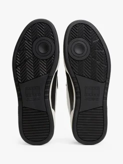 Leder-Sneakers in Schwarz/ Weiß><noscript><img width=