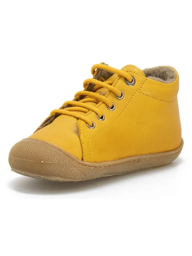 Leder-Sneakers in Senf>Naturino New