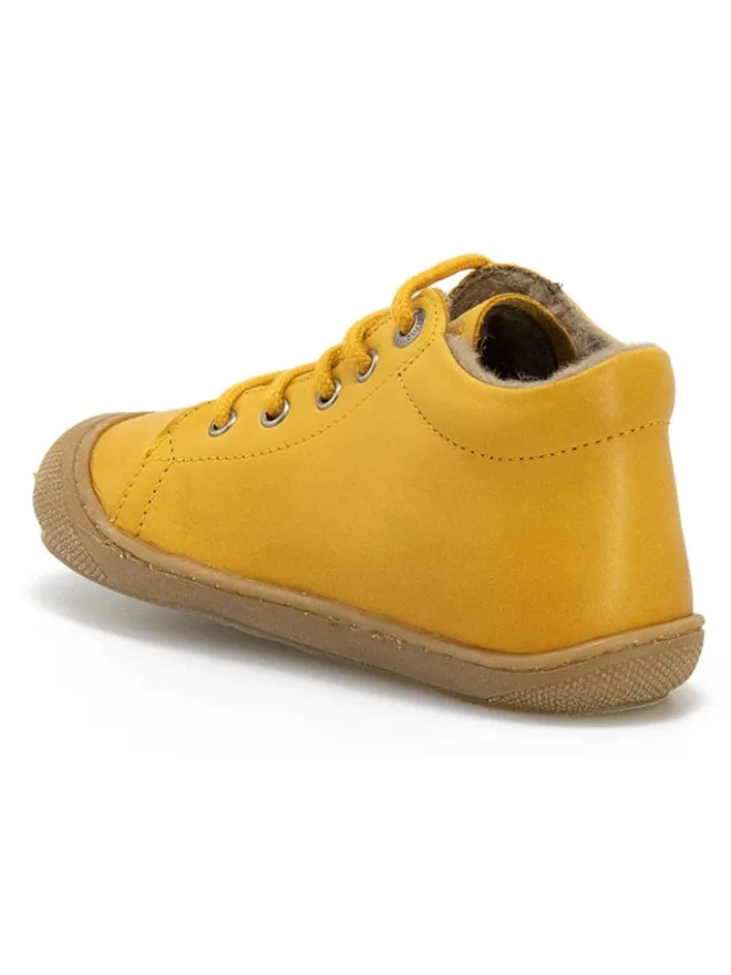Leder-Sneakers in Senf>Naturino New