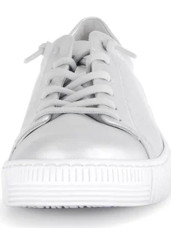 Gabor Sneakers^Leder-Sneakers in Silber