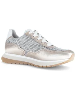 Gabor Sneakers^Leder-Sneakers in Silber/ Beige
