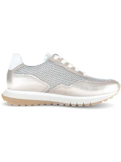 Gabor Sneakers^Leder-Sneakers in Silber/ Beige